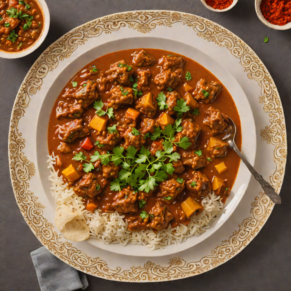 Saffron-Infused Kashmiri Rogan Josh Lamb Stew
