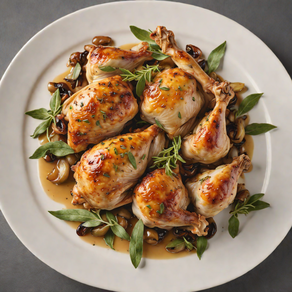 Pan-Roasted Chicken with Sage and Caramelized Shallots