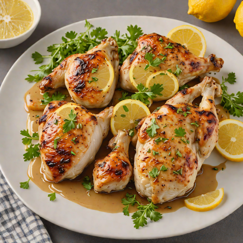Pan-Seared Chicken with Lemon-Garlic No-Sauce Glaze