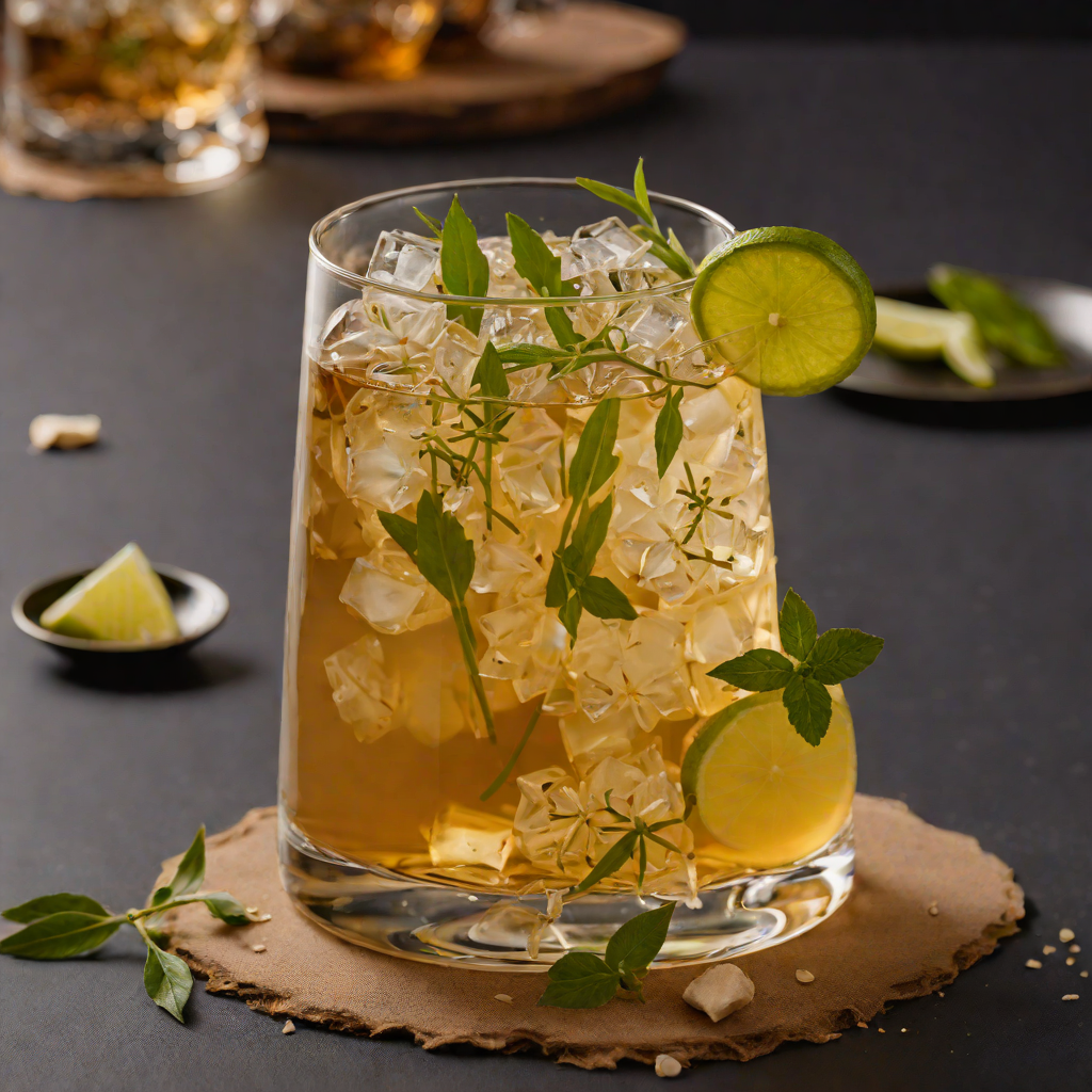 Ginger-Lemongrass Infused Jasmine Tea Cocktail