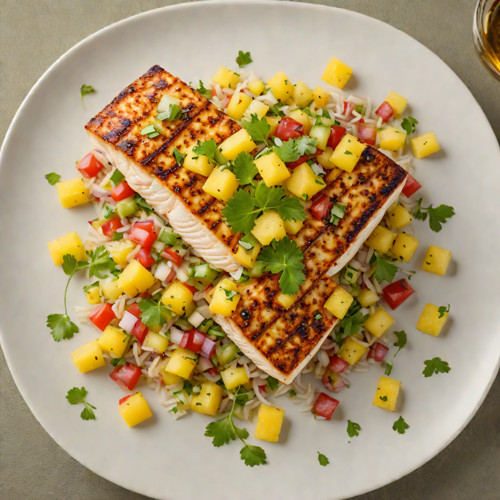 Pan-Grilled Mahi Mahi with Pineapple Salsa