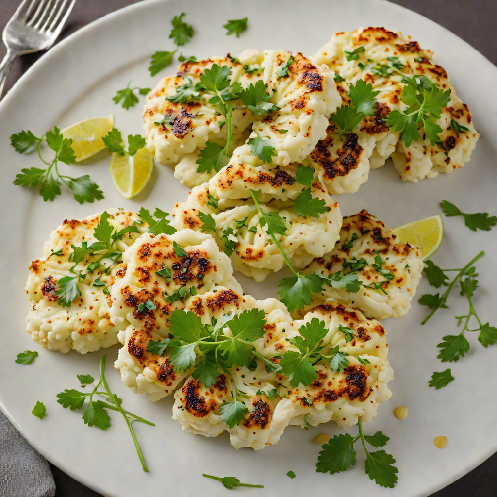 Pan-Roasted Cauliflower Steaks with Garlic-Parsley Oil