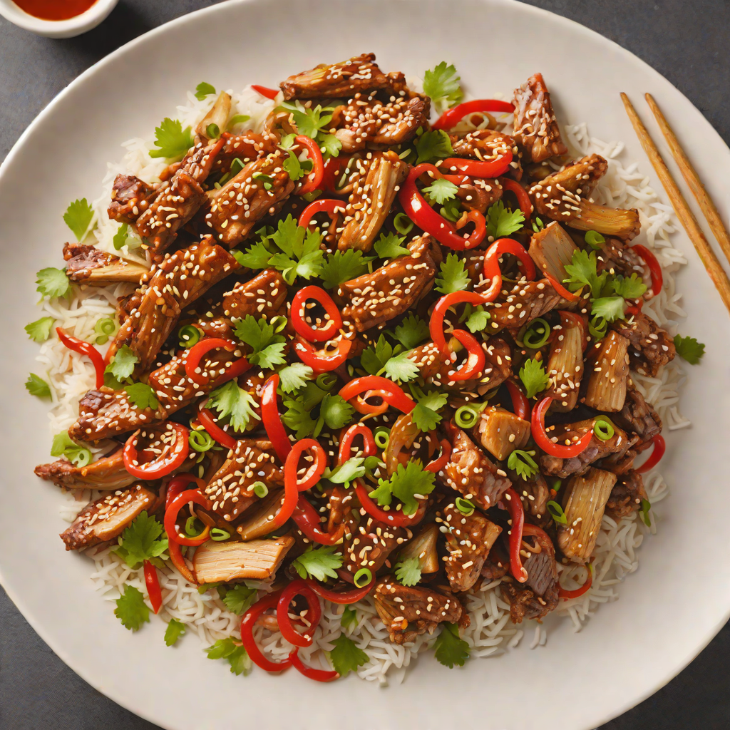 Spicy Korean-Inspired Stir-Fried Pork with Garlic and Chili