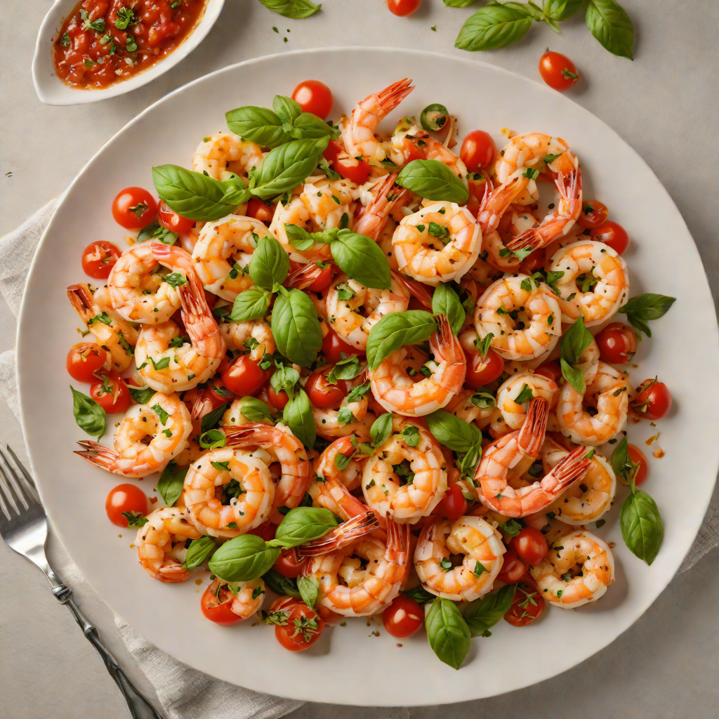 Stovetop Spicy Garlic Shrimp with Tomato and Basil