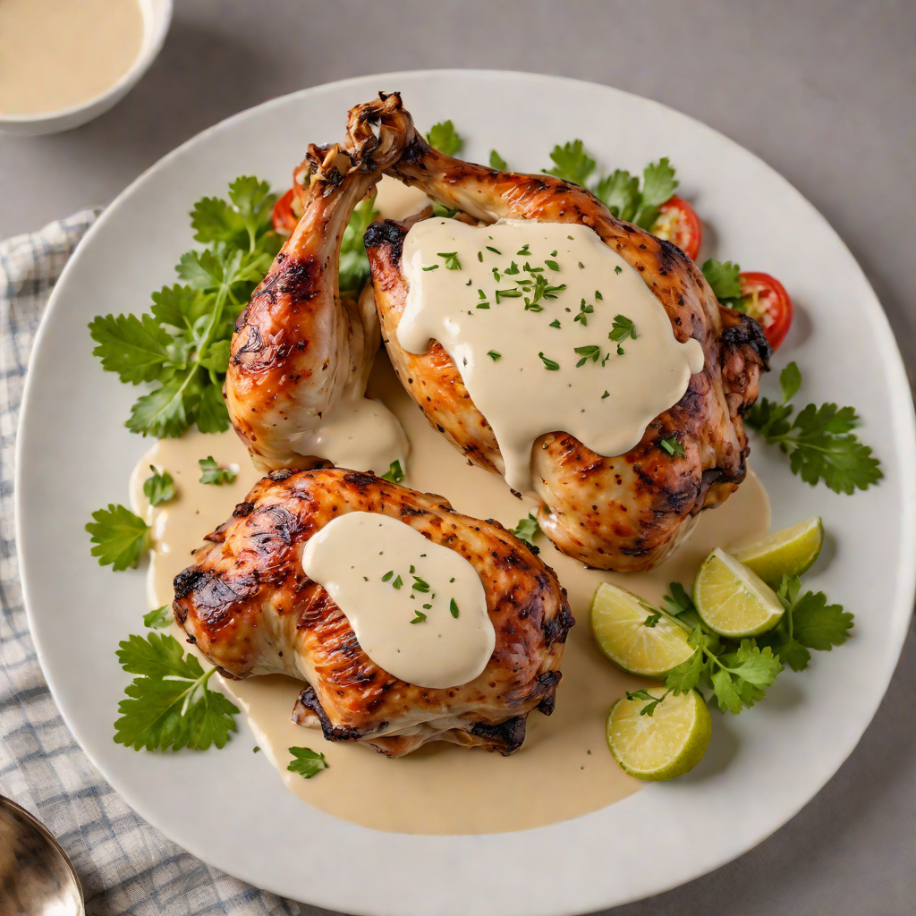 Slow-Smoked Chicken with Alabama White Sauce
