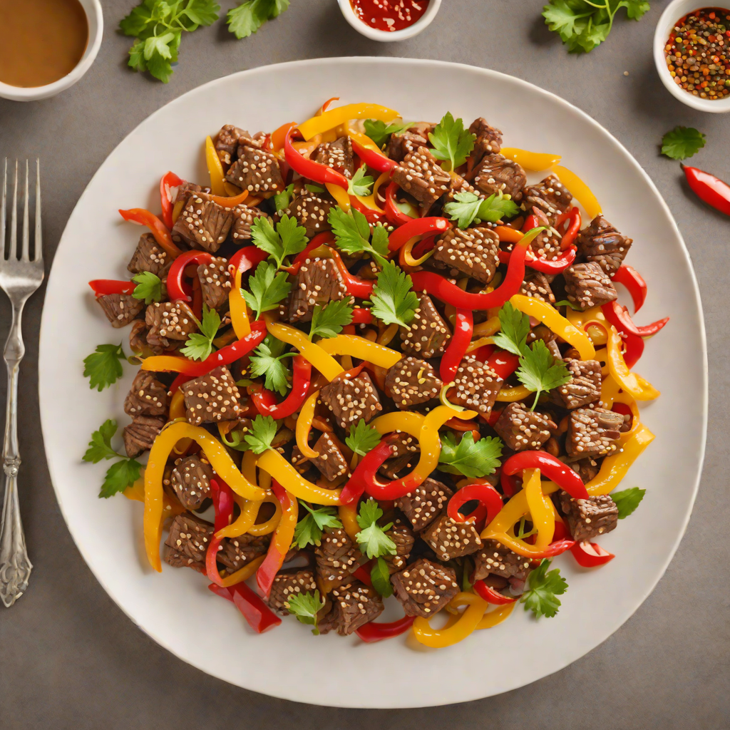 Stir-Fried Beef with No-Sugar Glaze and Bell Peppers