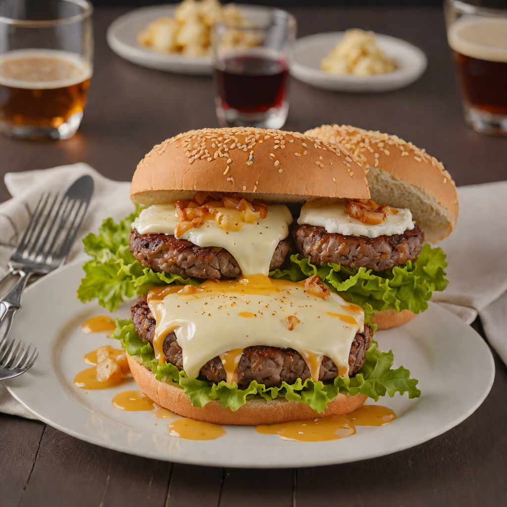 Griddled ButterBurger with Wisconsin Cheese Curds