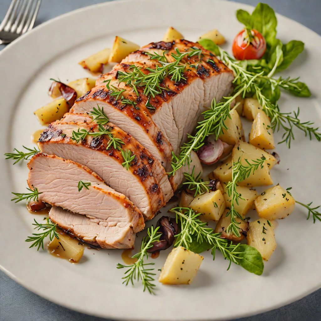 Herb-Roasted Pork Loin with Garlic and Thyme