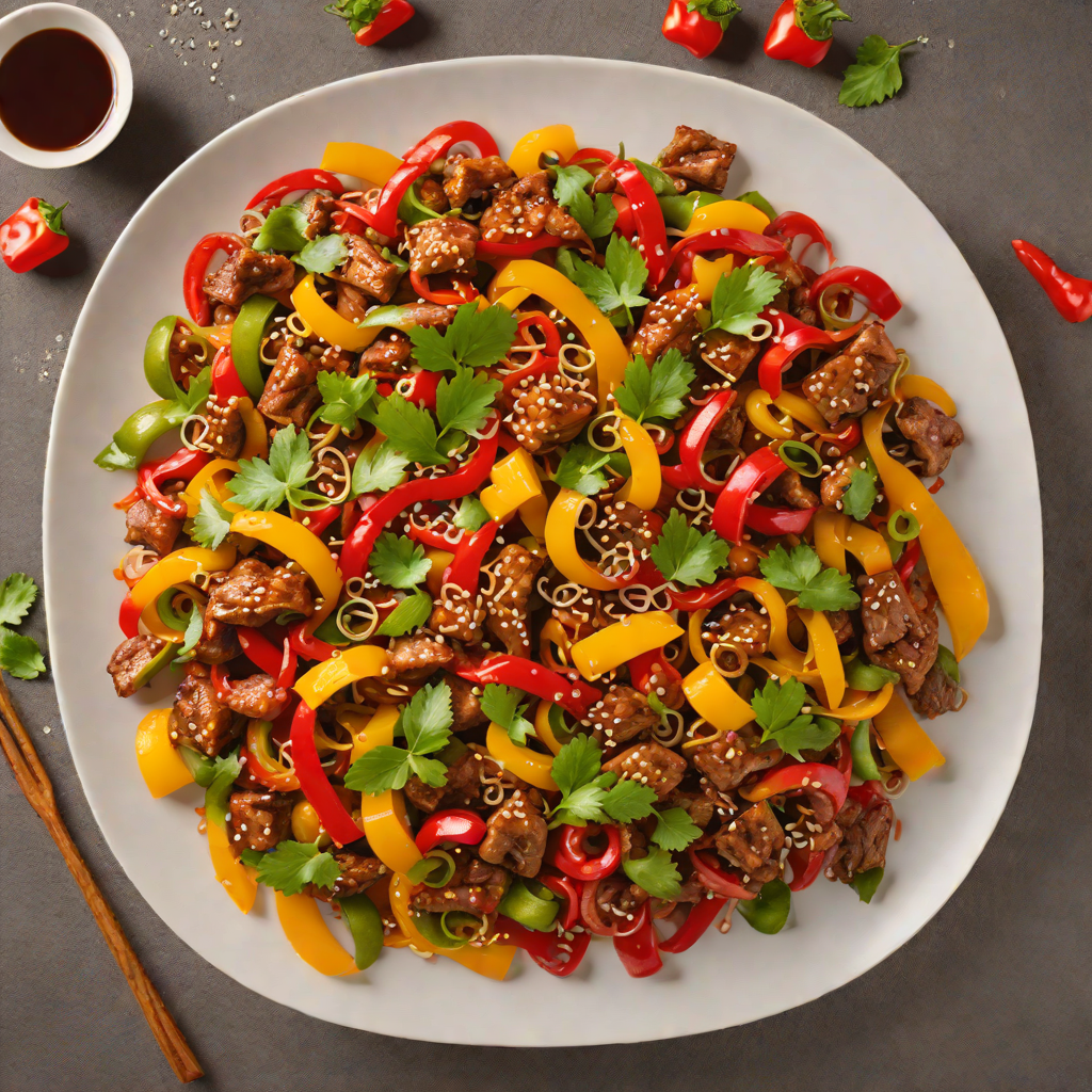 Stir-Fried Spicy Hunan Pork with Bell Peppers