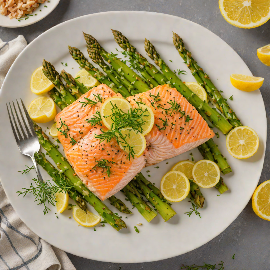 Oven-Roasted Lemon Herb Salmon with Asparagus
