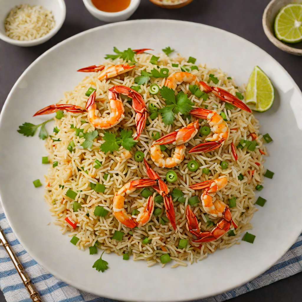 Stir-Fried Thai Crab Rice with Garlic and Scallions