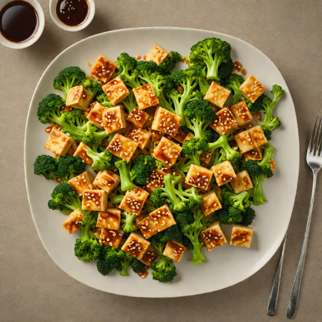 Stir-Fried Tofu with No-Soy Tamari and Garlic Broccoli