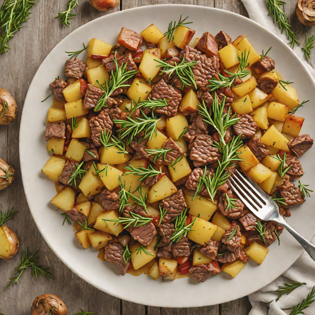 Festus-Inspired Beef and Potato Skillet with Rosemary