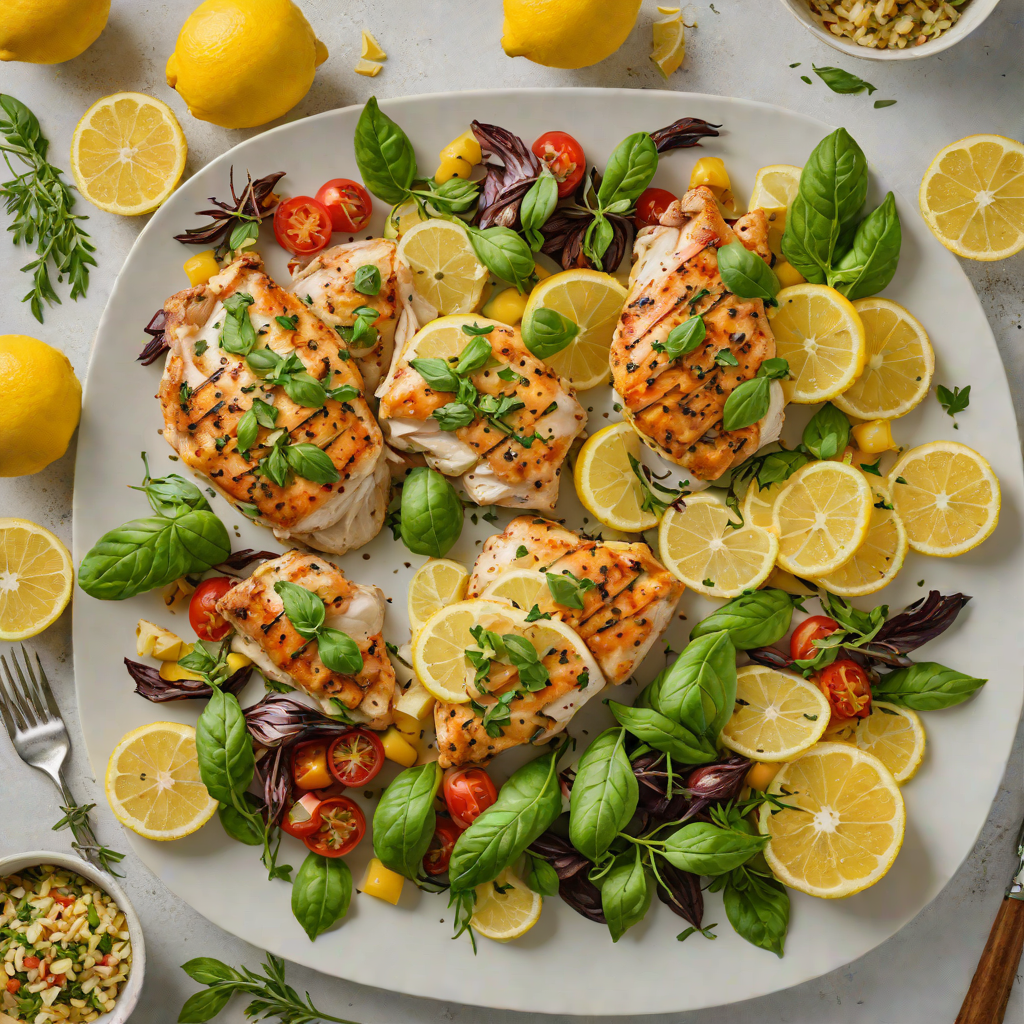 Lemon-Basil Chicken Sheet Pan Dinner
