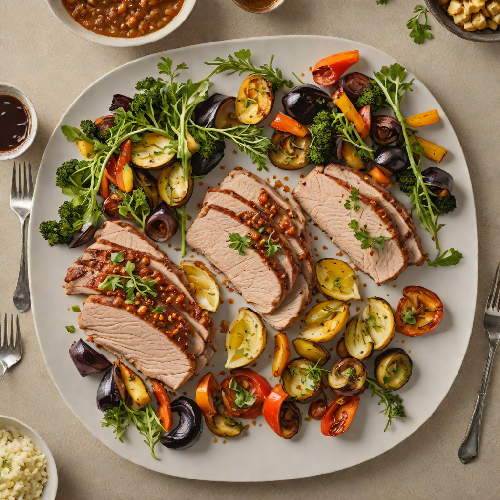 Sheet Pan Mustard-Glazed Pork with Festus Roasted Vegetables