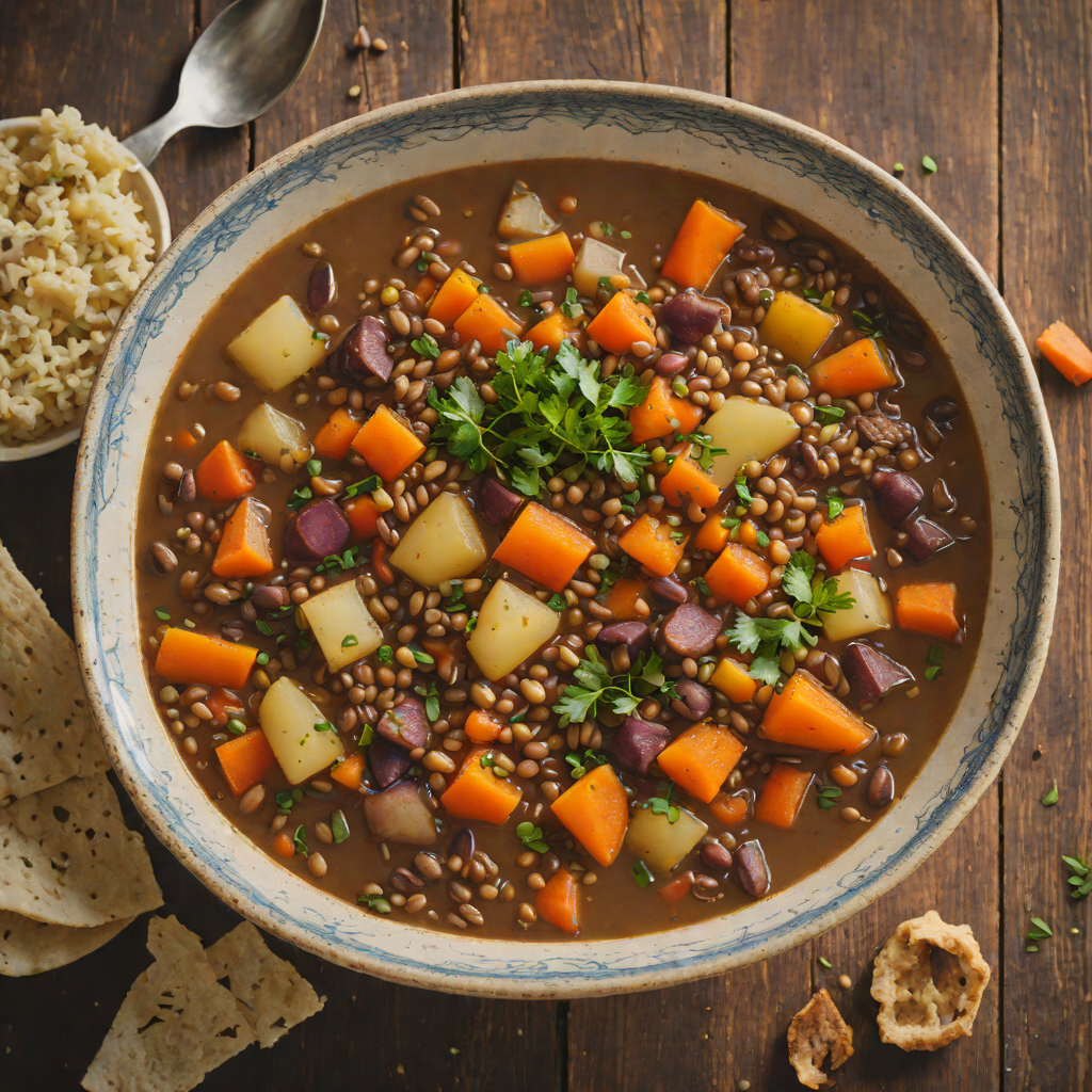 Hearty Mountain Lentil Stew with Root Vegetables
