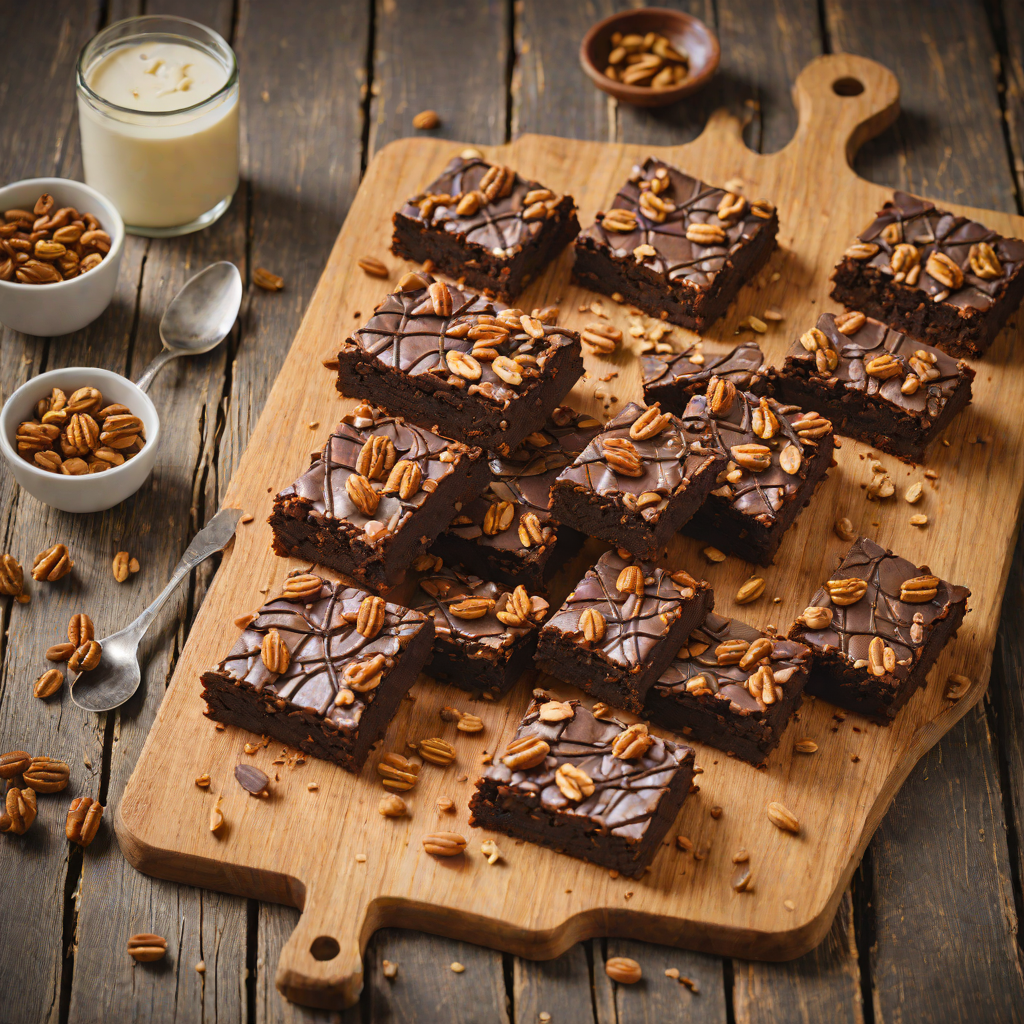 Half-Baked Chocolate and Walnut Brownie Bars