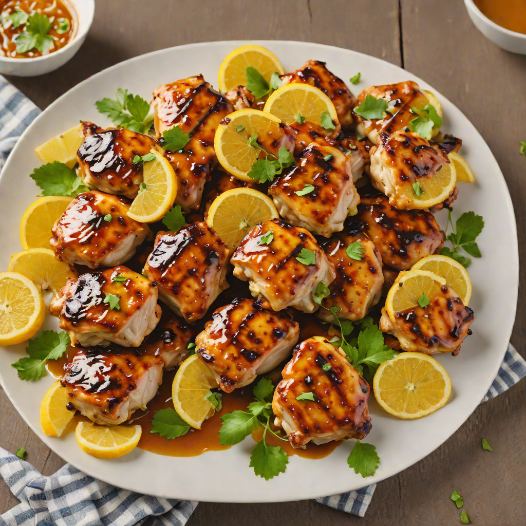 Upbeat Citrus-Glazed Grilled Chicken Thighs