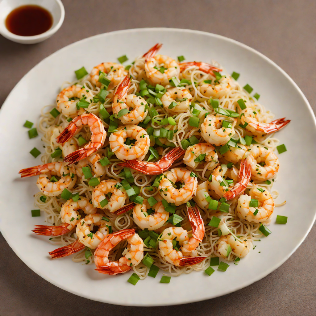 Wok-Fried Cantonese Shrimp with Garlic and Chives