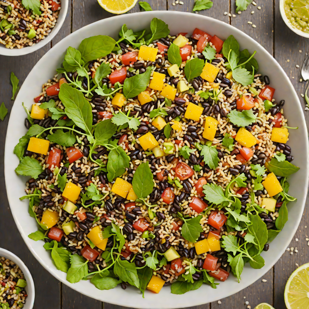 Latin-Inspired Black Bean and Quinoa Salad with Citrus Vinaigrette
