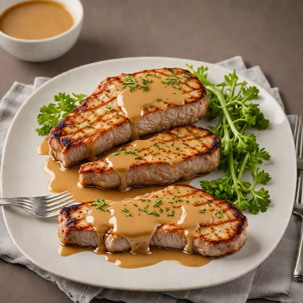 Pan-Seared Pork Chops with Festus Honey-Mustard Glaze