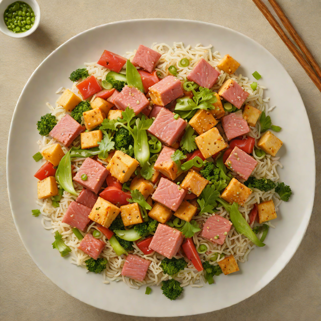Goya Champuru Stir-Fry with Tofu and Spam