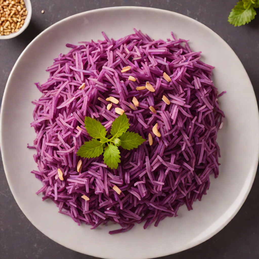 Purple Okinawan Sweet Potato Mash with Coconut and Ginger