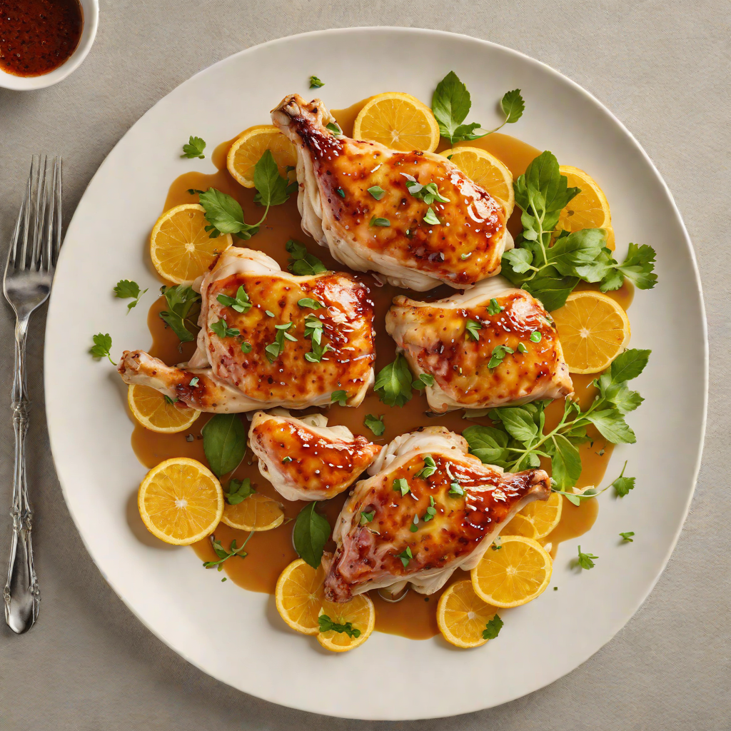 Pan-Seared Chicken with 4% Citrus Glaze