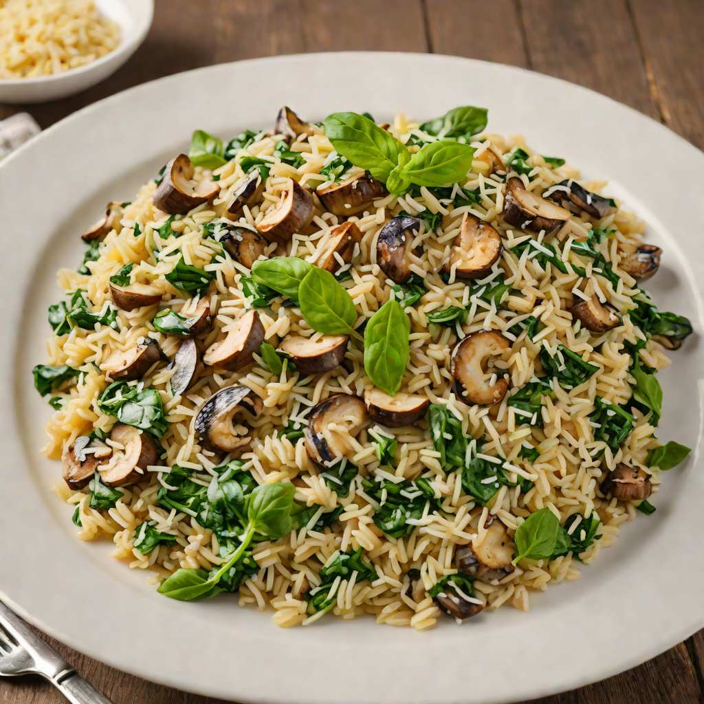 Italian-Inspired Mushroom and Spinach Risotto with Parmesan