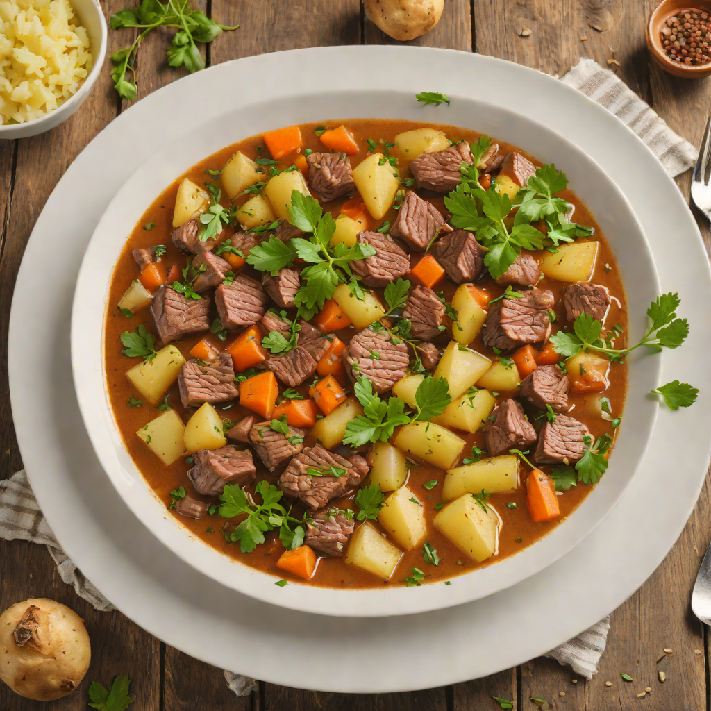 Festus-Style Beef and Potato Stew with Herbs