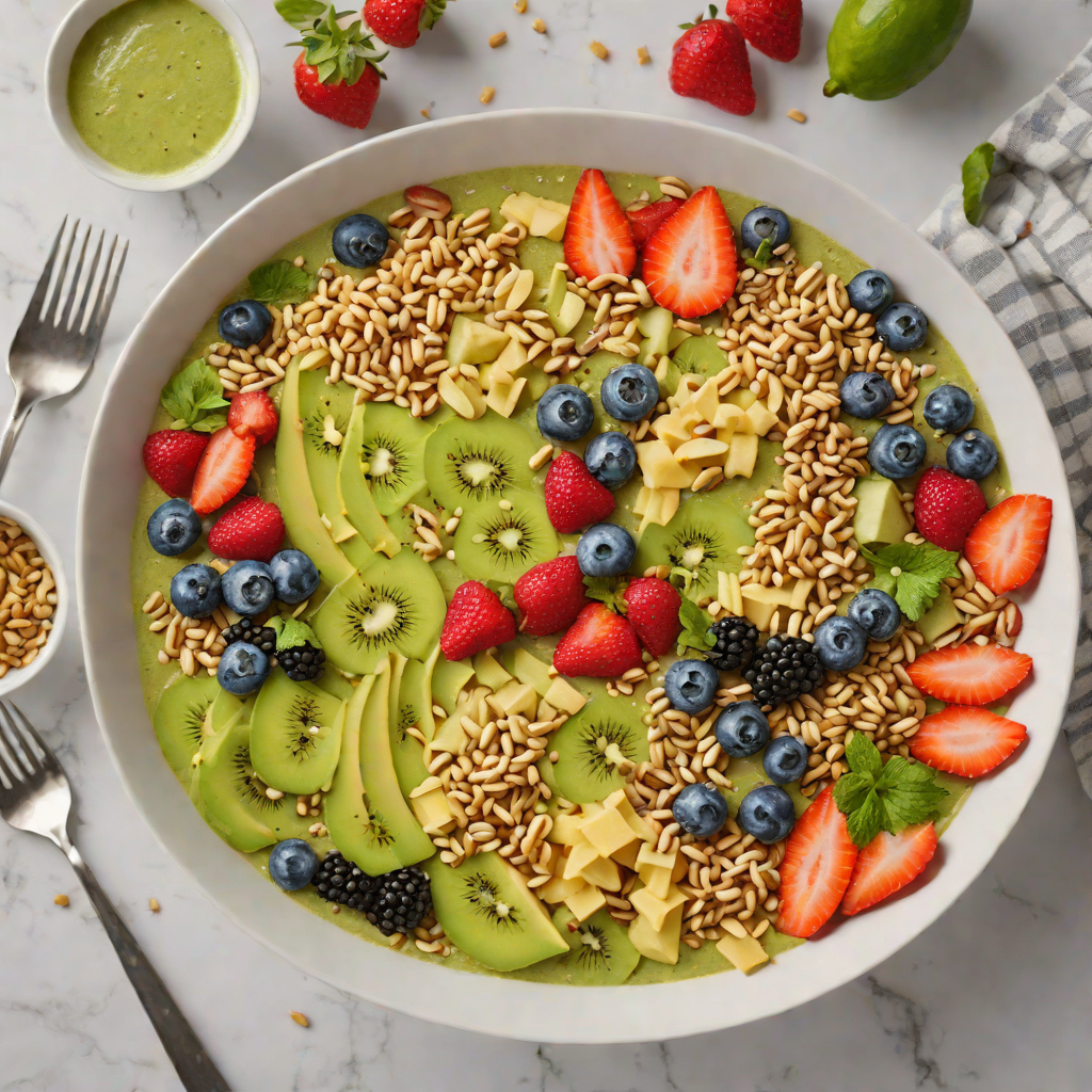Internet Banking-Inspired Energy Boosting Smoothie Bowl