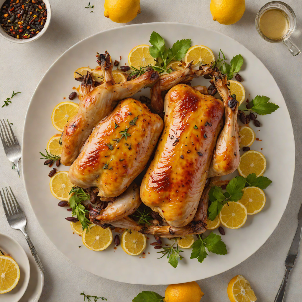 Citrus-Glazed Roast Chicken with Caribbean Spices