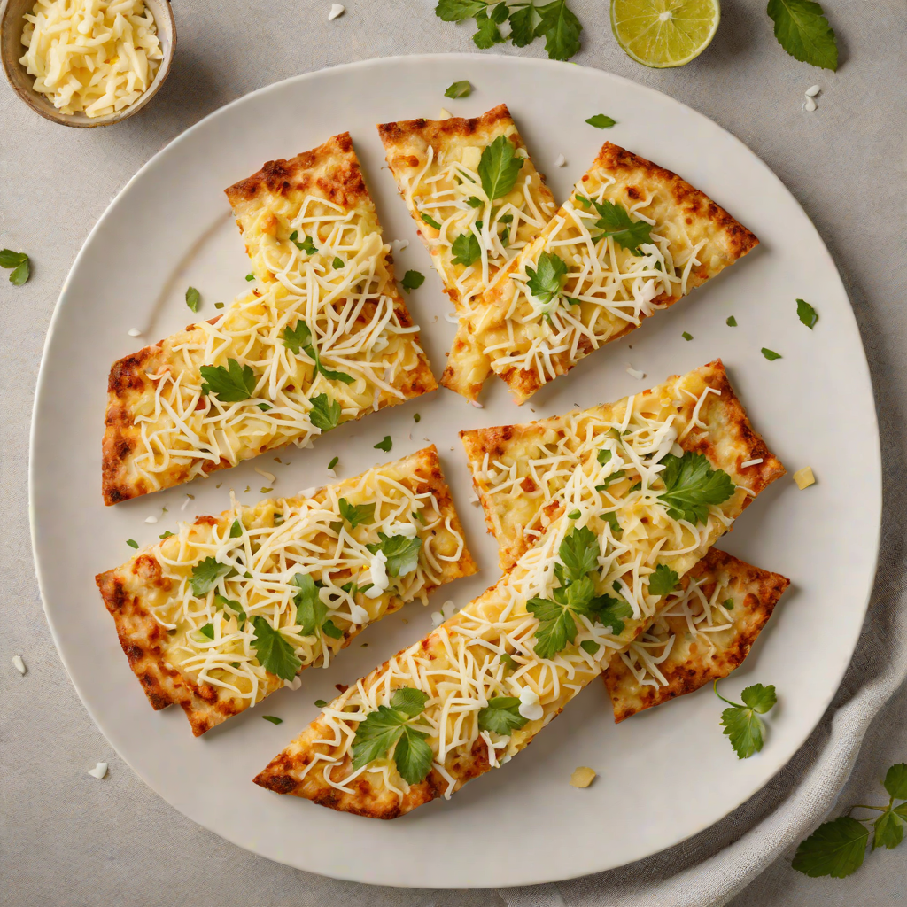 Crisped Tapioca Flatbread with Cheese and Coconut