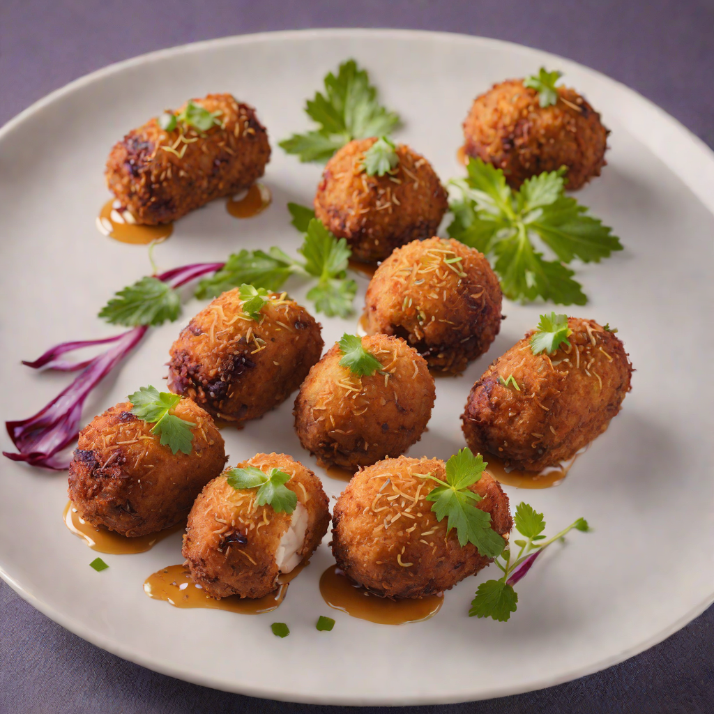 Pan-Seared Okinawan Purple Sweet Potato Croquettes