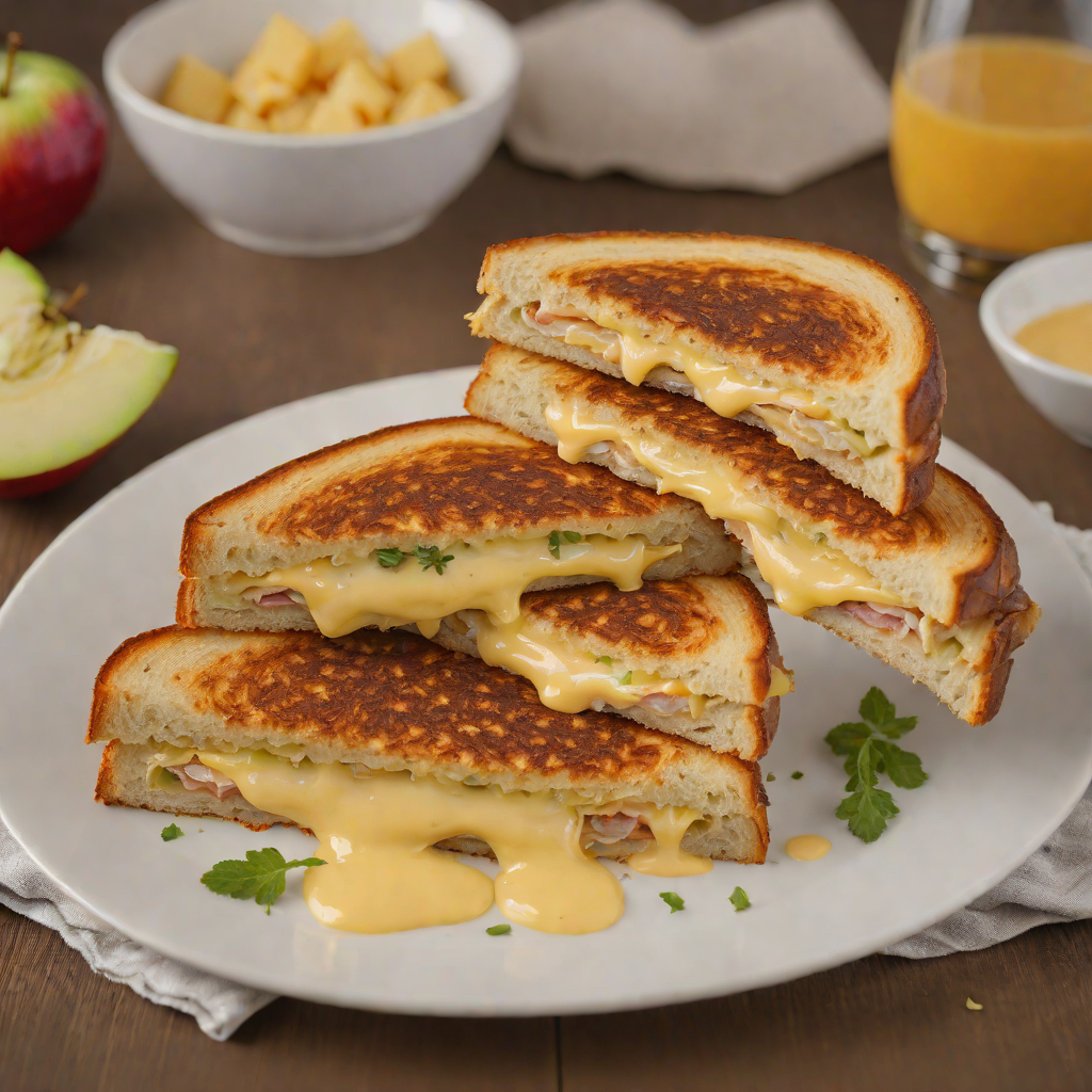 Festus-Inspired Apple and Cheddar Grilled Cheese Sandwich