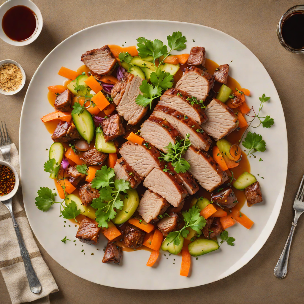 Vinegar-Braised Pork with Sour Pickled Vegetables
