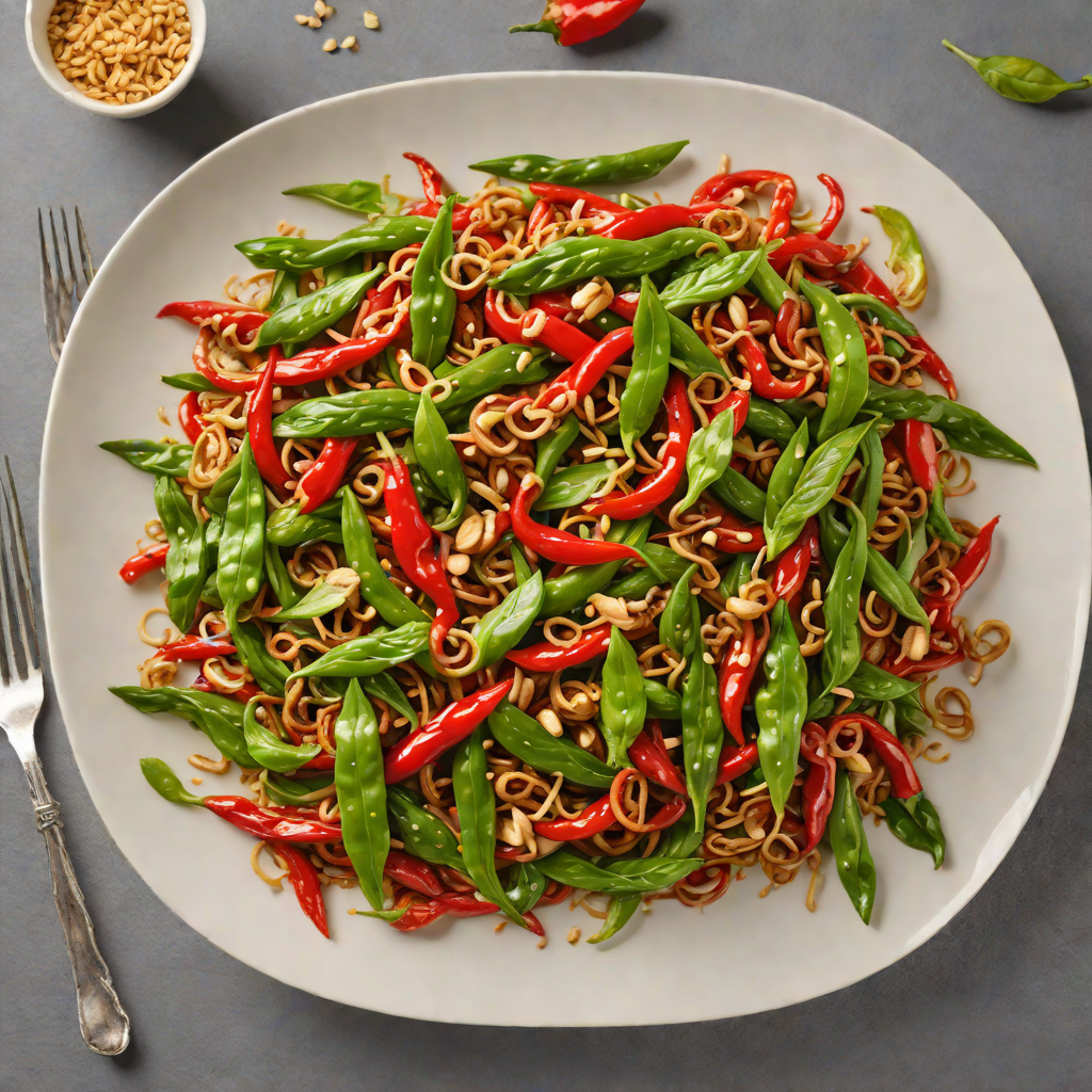 Spicy Shishito Pepper Stir-Fry with Garlic and Soy