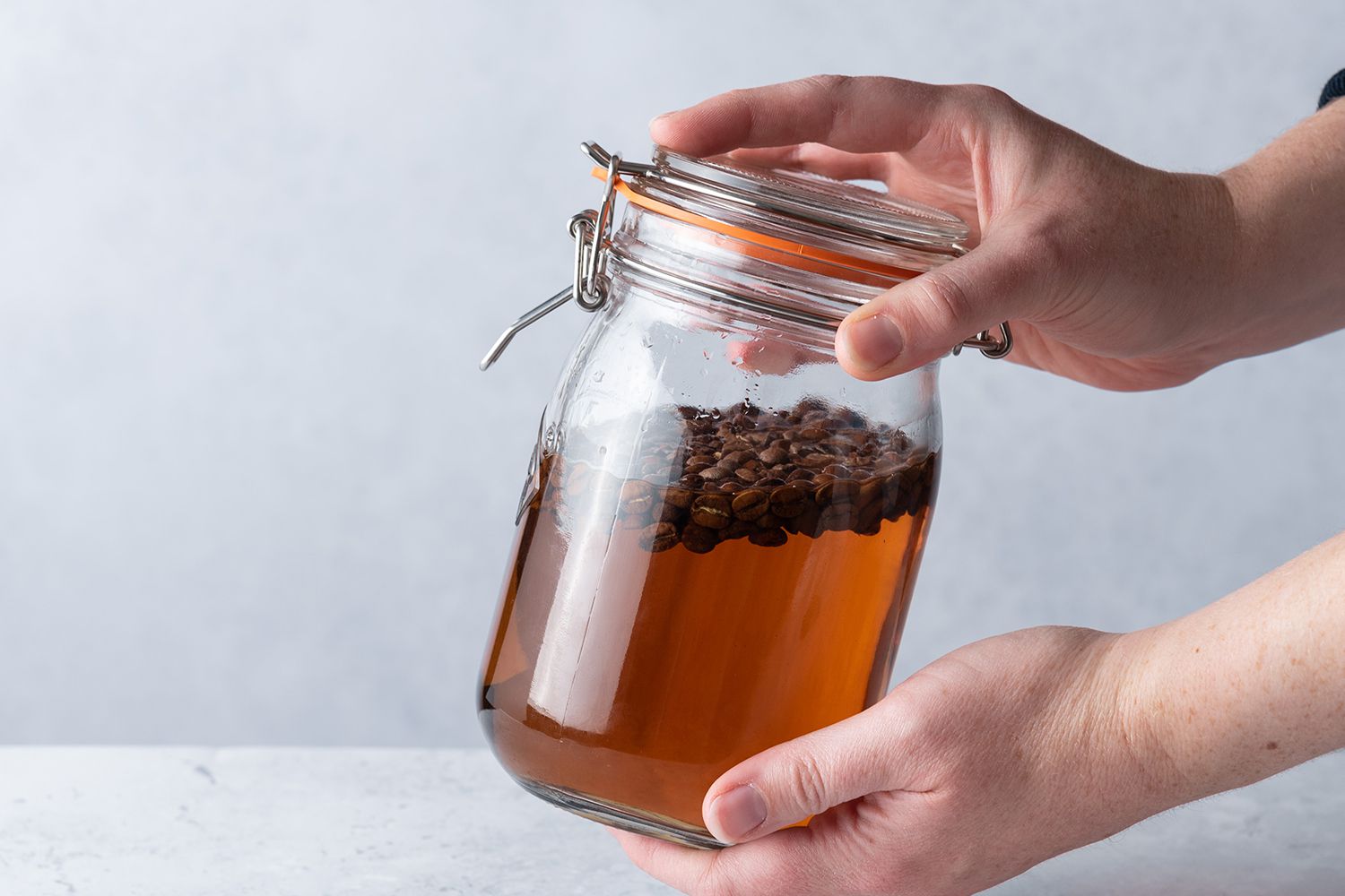 Coffee-Infused Bourbon Negroni Twist