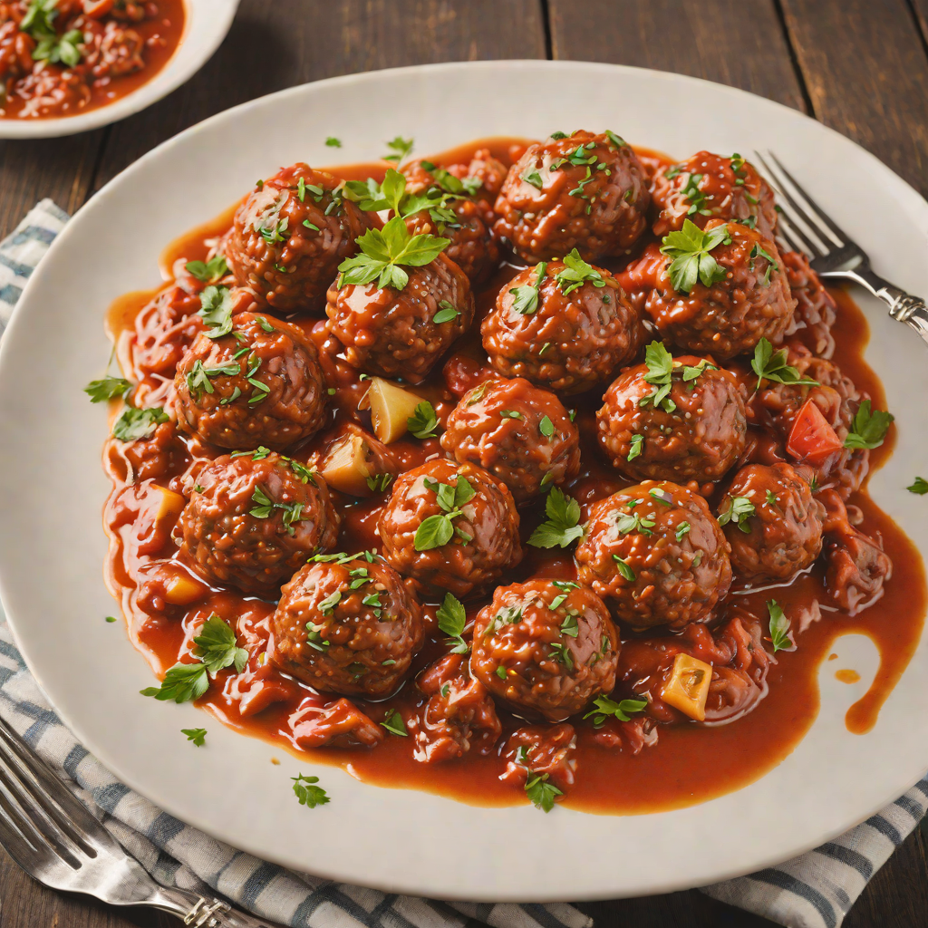 Italian Baked Beef Meatballs with Tomato Sauce