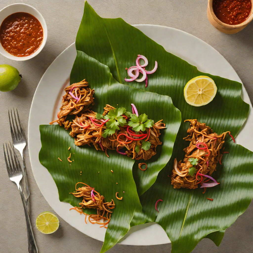 Banana Leaf-Steamed Cochinita Pibil with Achiote Marinade