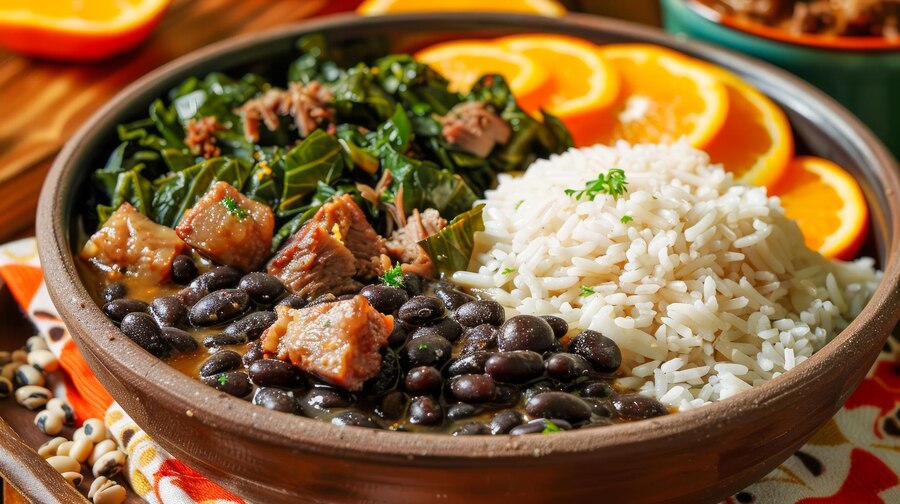Feijoada Preto-Bean Stew with Smoked Pork and Sausage