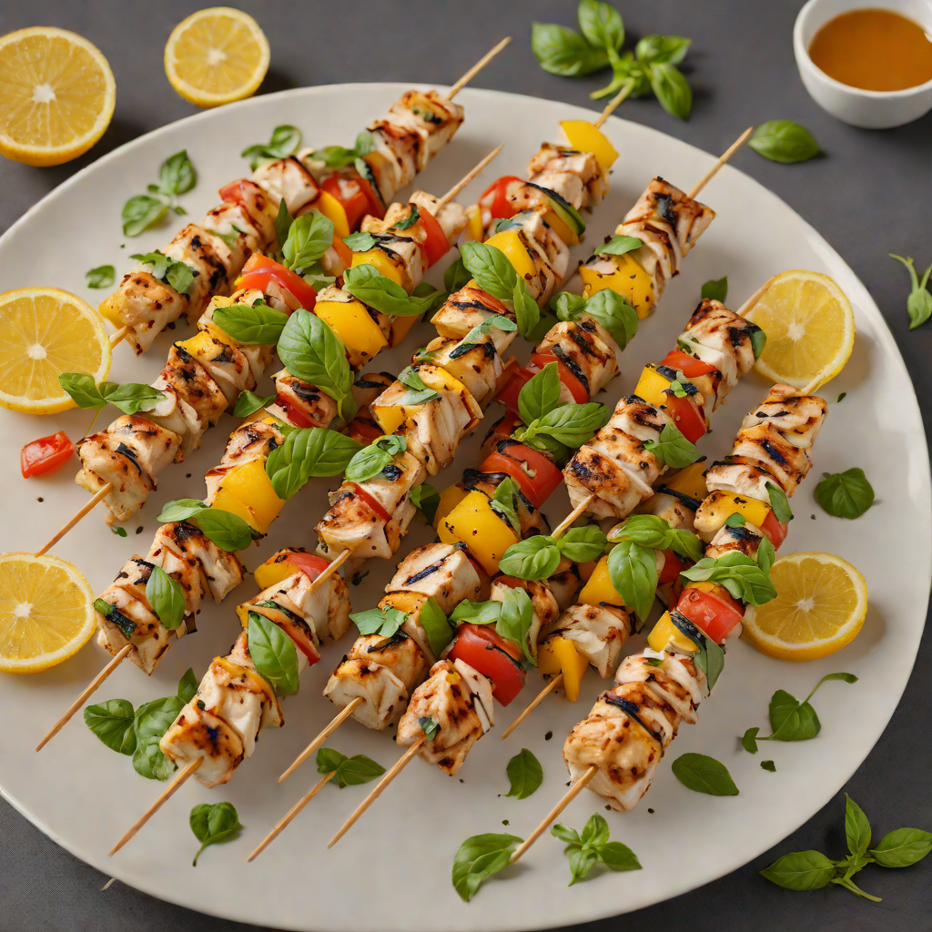 Citrus Basil Chicken Skewers
