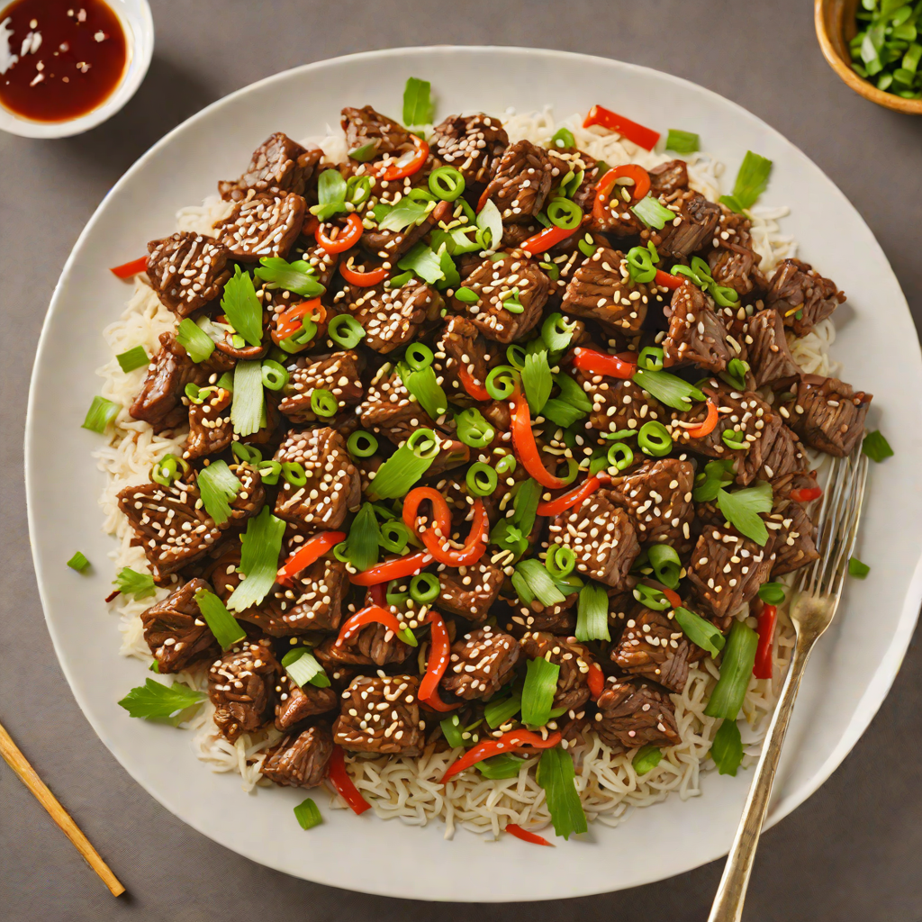 Stir-Fried Spicy Korean Beef with Garlic and Scallions