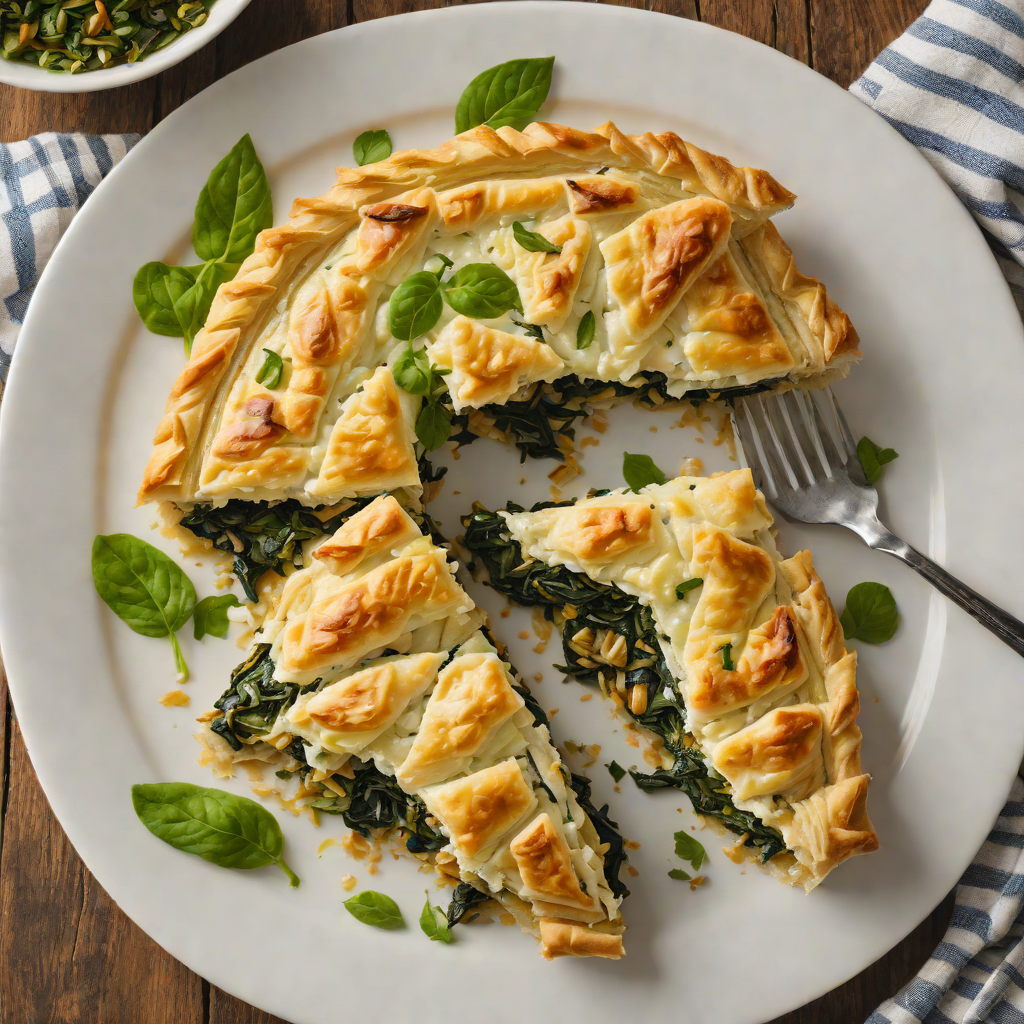 Spanakopita Greek Spinach and Feta Phyllo Pie