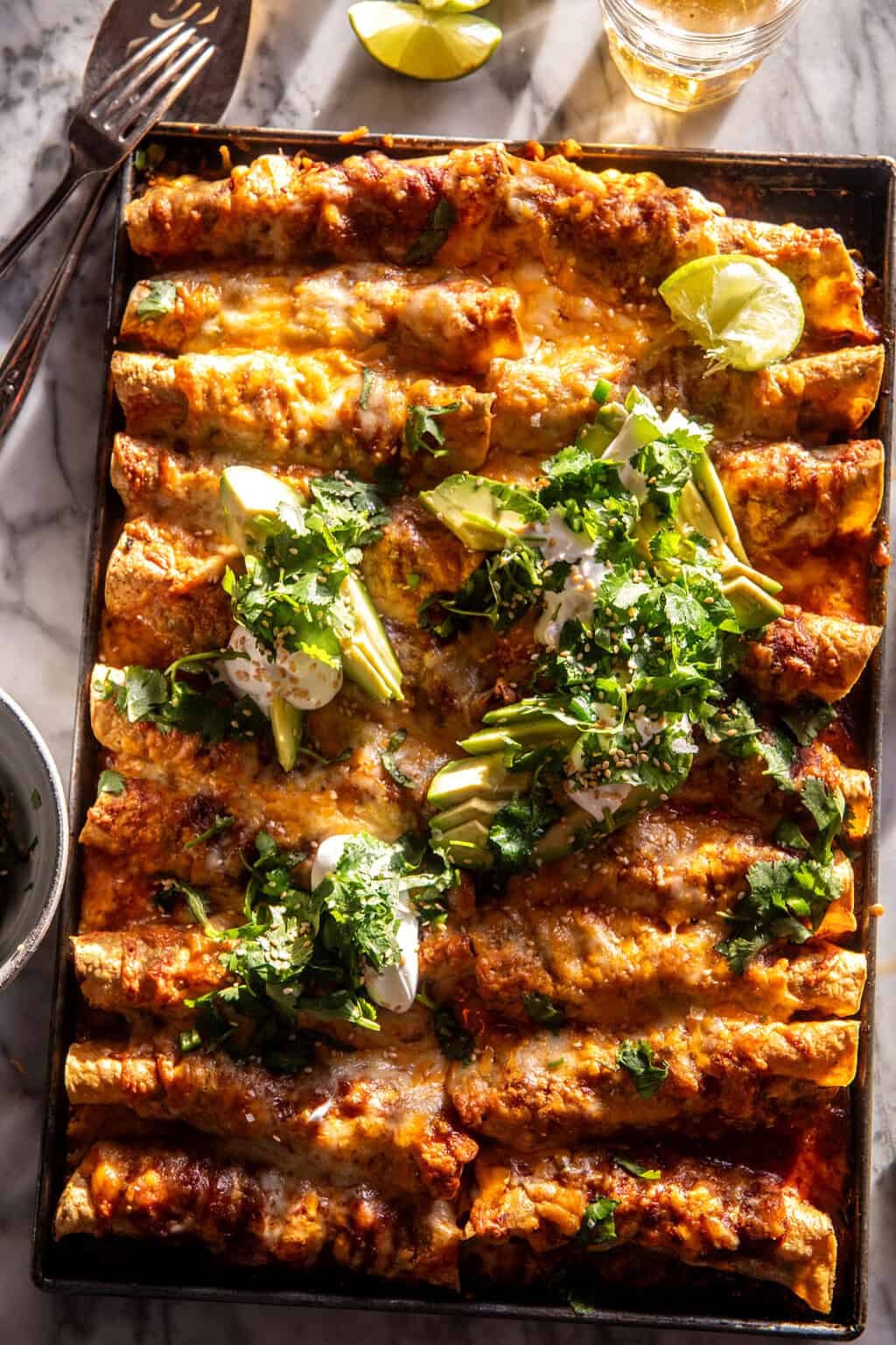 Sterling's Sweet Potato & Black Bean Enchiladas