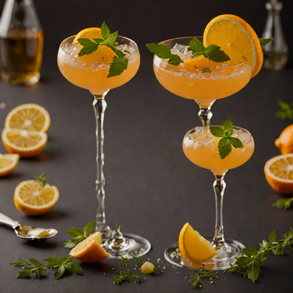 Bitters-Infused Citrus and Herb Cocktail