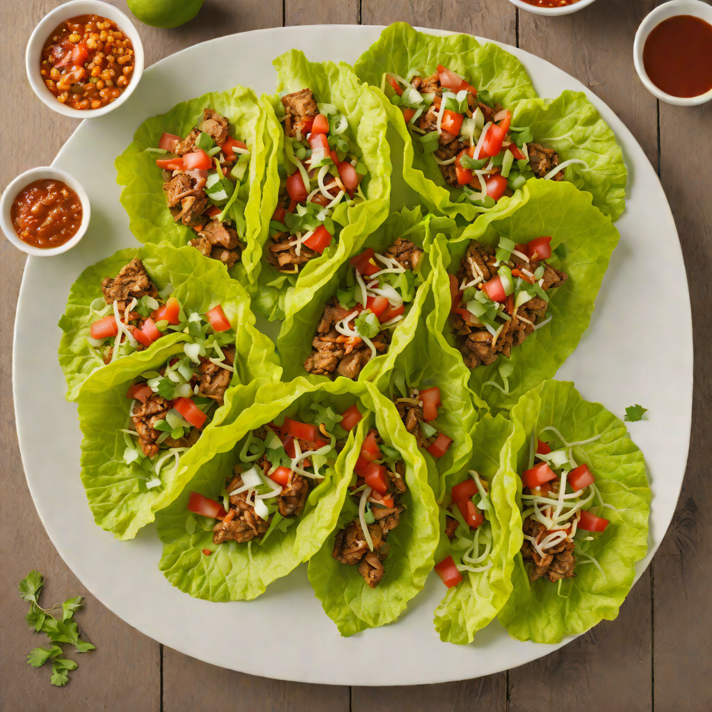 Taco-Seasoned Pork Lettuce Wraps