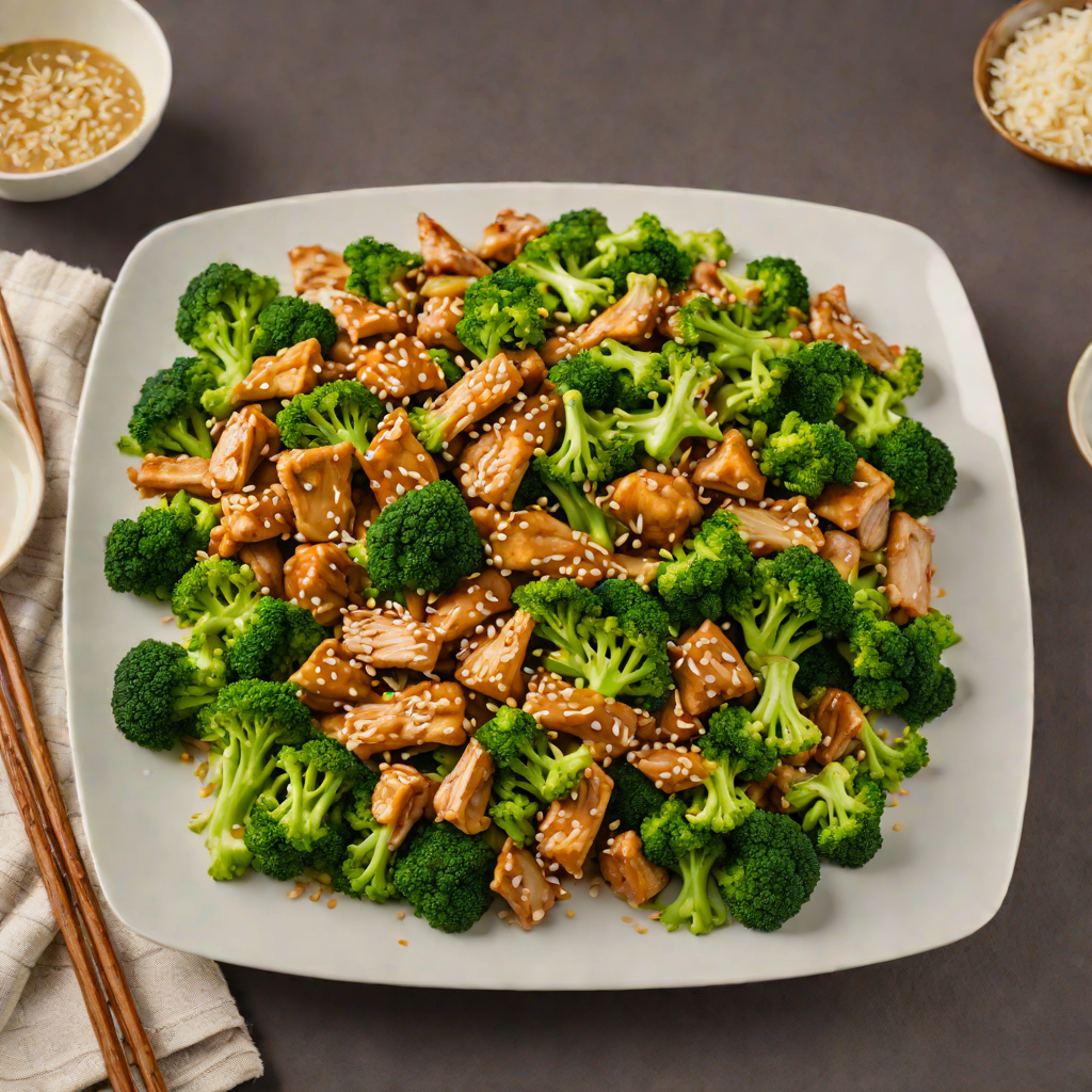 Ginger-Sesame Stir-Fried Chicken with Broccoli