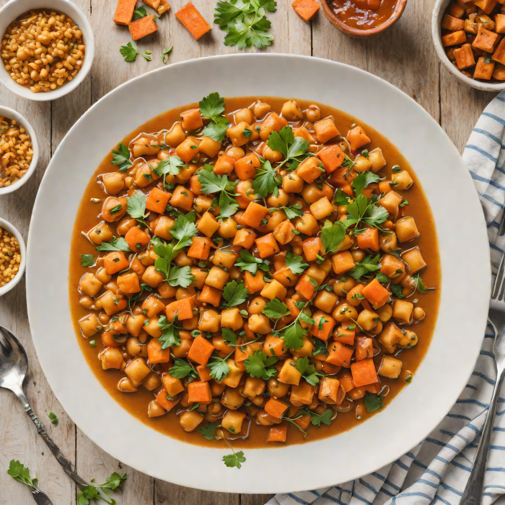 One-Pan Moroccan-Spiced Chickpea Stew with Roasted Carrots
