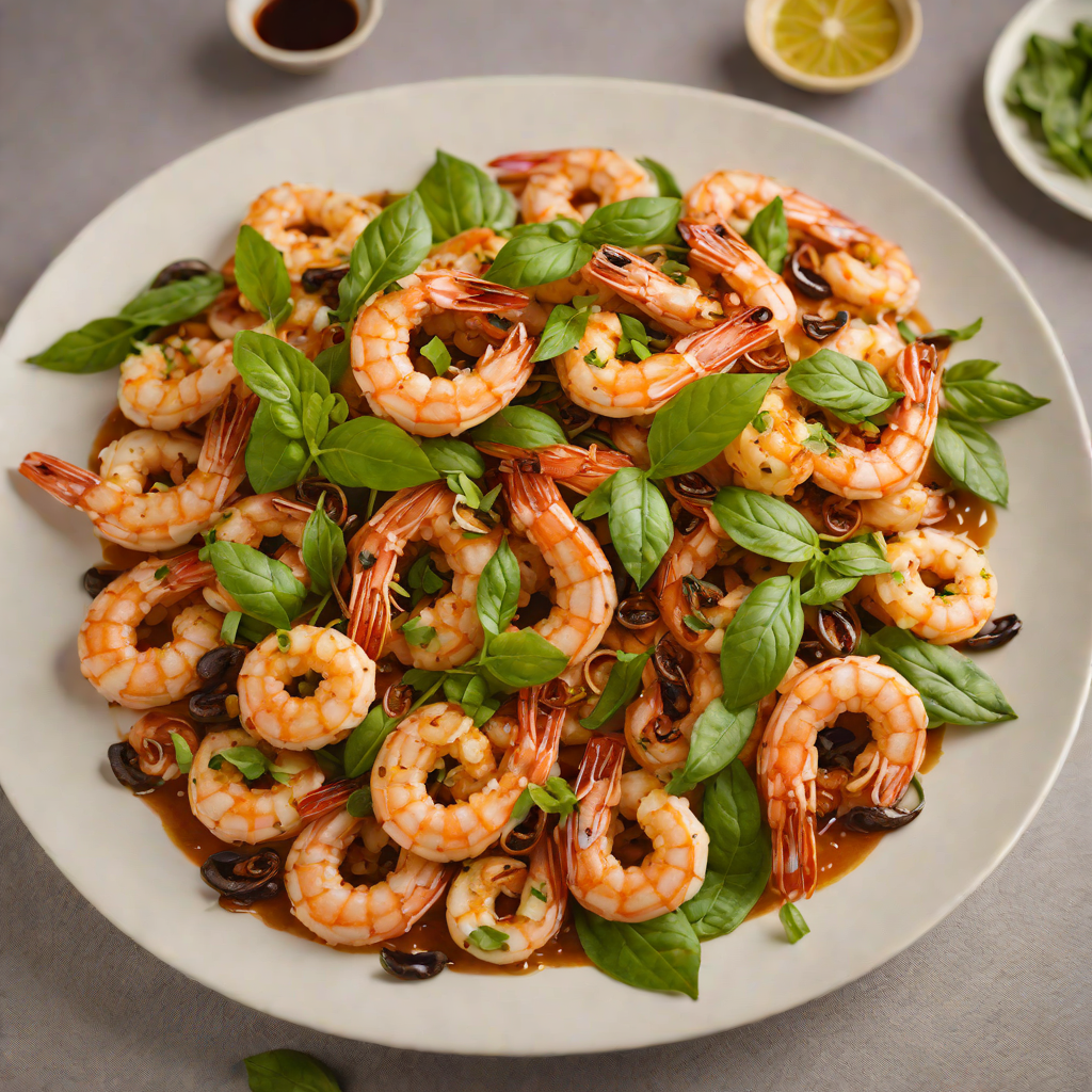 Stir-Fried Shrimp with Tamarind and Fresh Basil